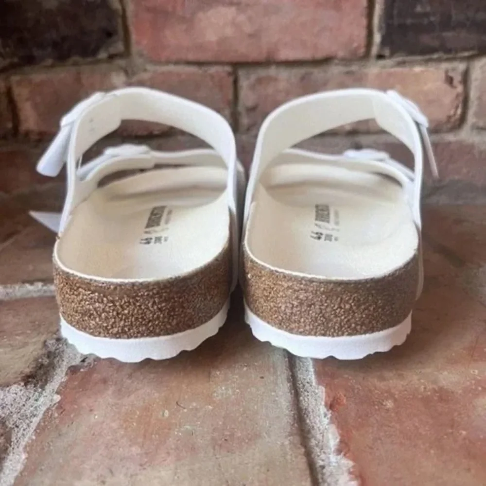 Birkenstock Arizona BS Regular Fit White Sandal Shoes 1019061 Men's Size 10